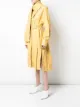 Proenza Schouler leather draped neckline dress