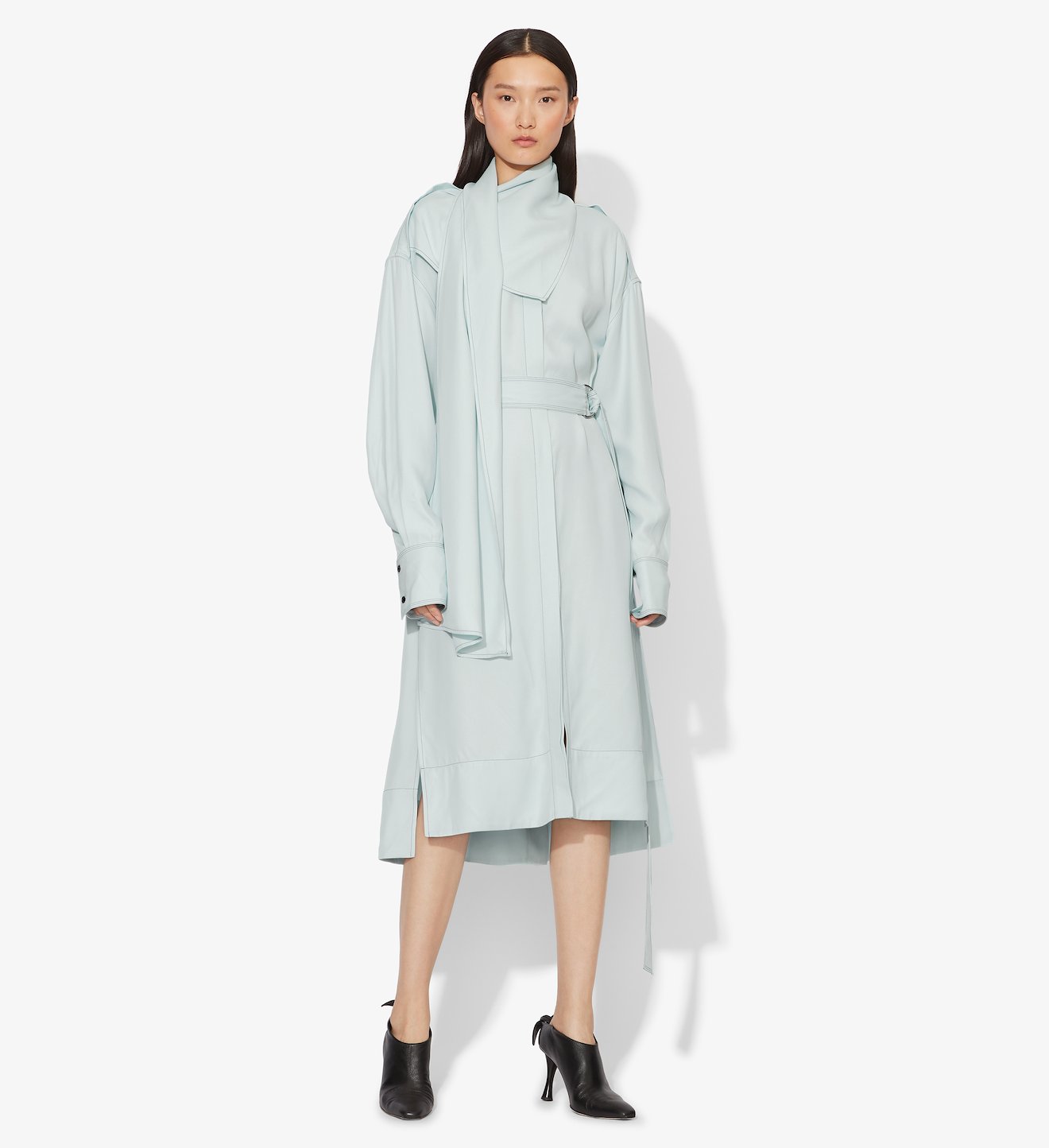 Long Sleeve Scarf Dress