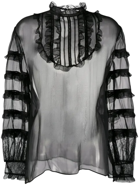 Valentino Garavani sheer organza blouse
