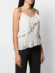 DVF Diane von Furstenberg ruffled spaghetti strap top