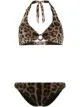 الصورة 1 من Dolce & Gabbana بيكيني بطبعة جلد الفهد