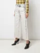 Proenza Schouler White Label Bleached Wide Leg Crop Jeans