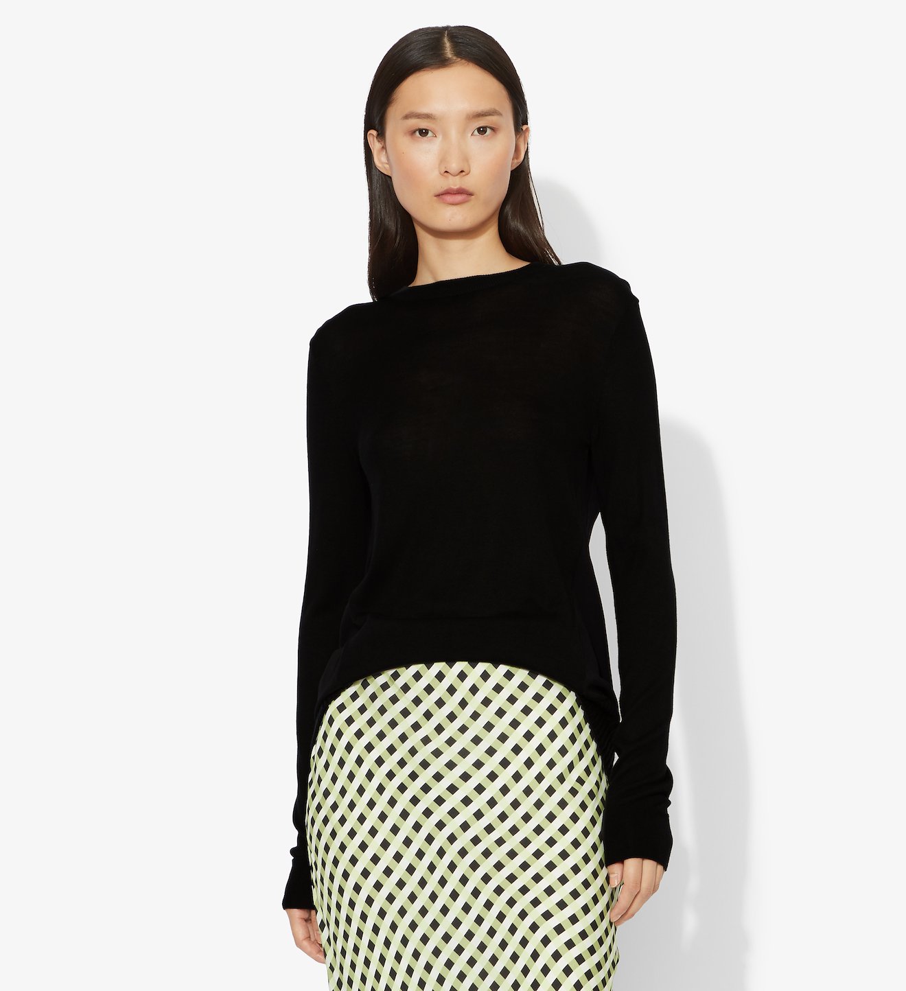 Twisted Knot Combo Silk Knit Sweater