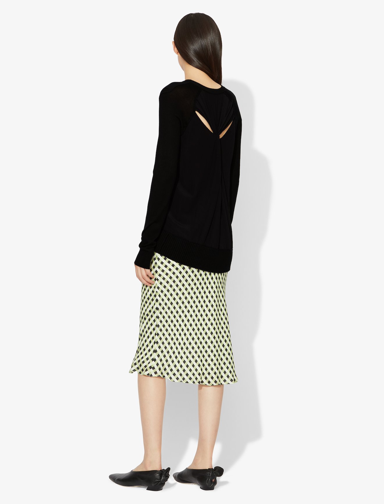 Twisted Knot Combo Silk Knit Sweater #2