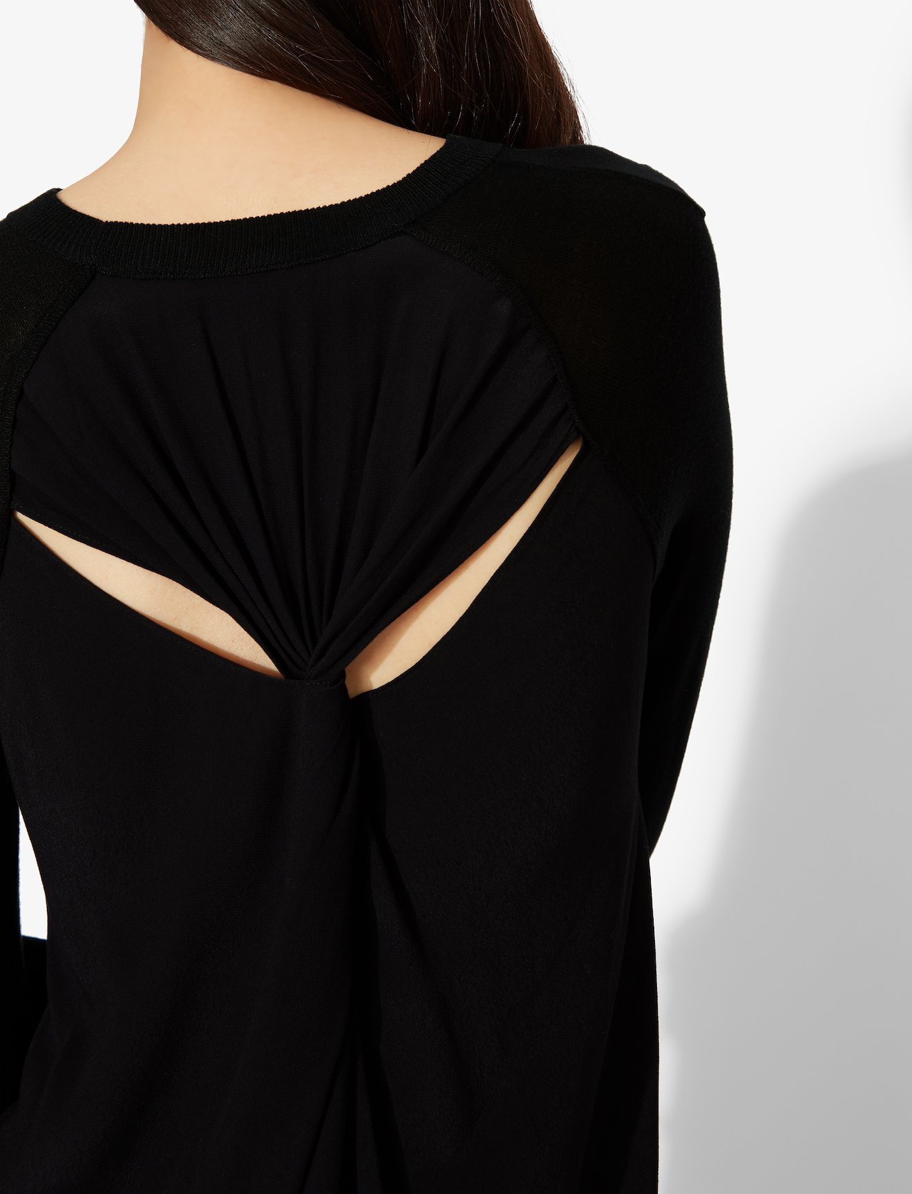 Twisted Knot Combo Silk Knit Sweater #3