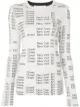 الصورة 1 من Proenza Schouler White Label كنزة جاكار برقبة دائرية