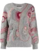 Image 1 of Alberta Ferretti Eyelet patterned knit jumper
