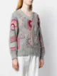 Alberta Ferretti Eyelet patterned knit jumper