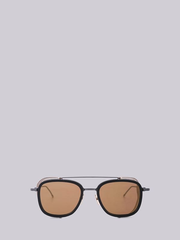 TB808 - Black and Gold Mesh Sunglasses
