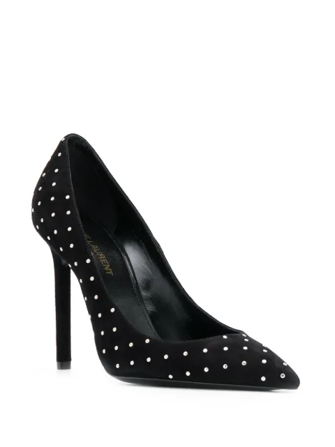 saint laurent studded heels