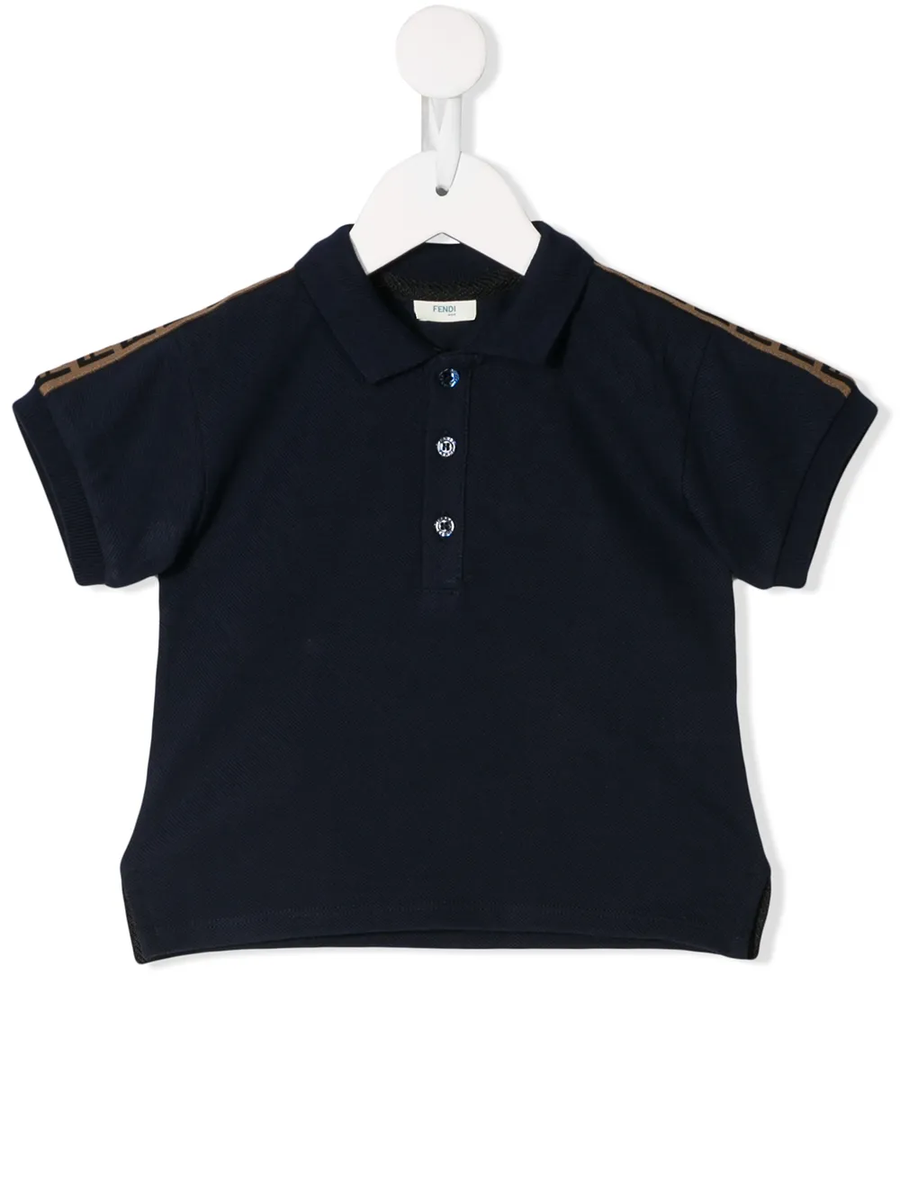 Fendi Kids рубашка-поло с логотипом Fendi Kids рубашка-поло с логотипом
