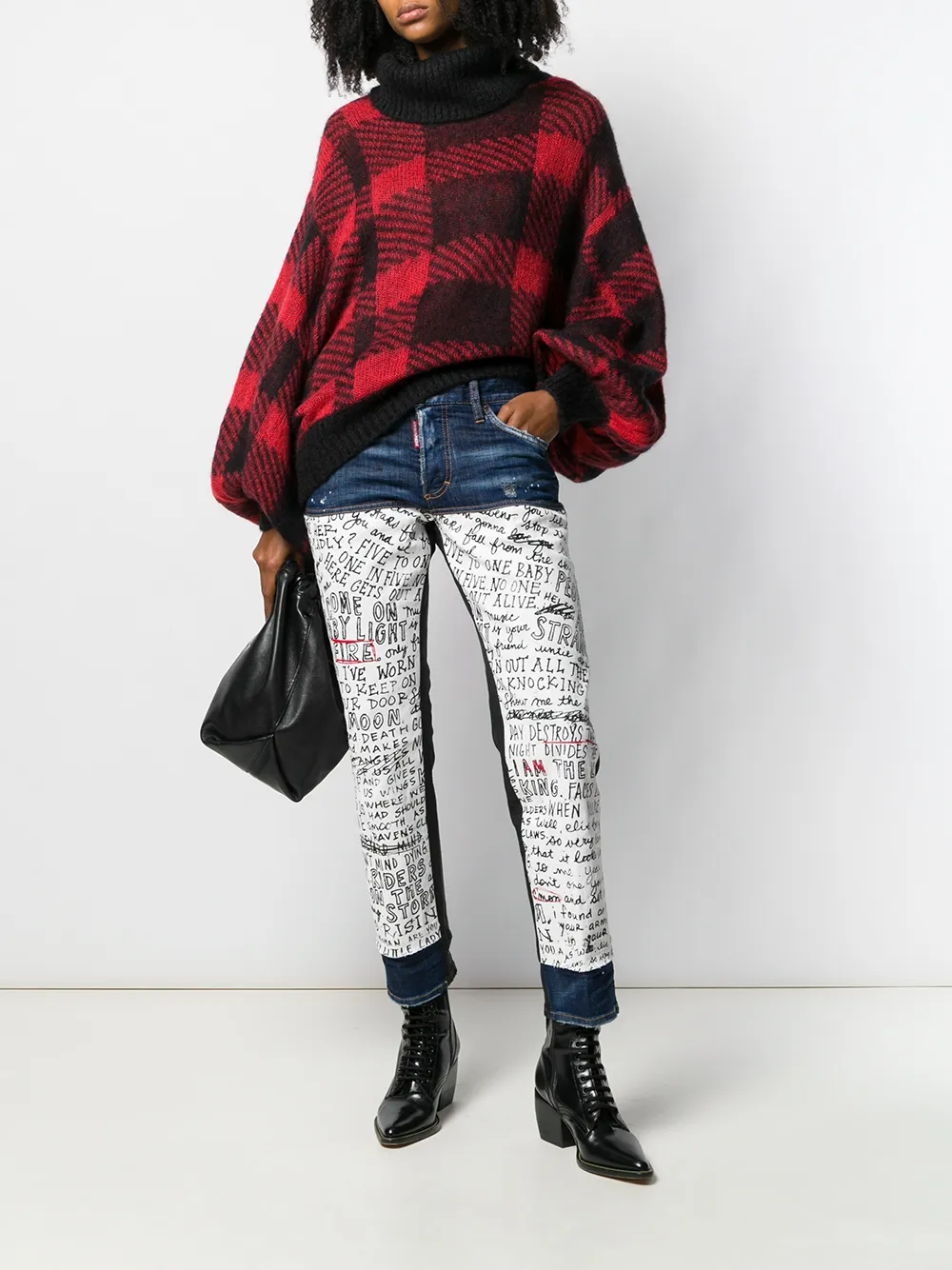 DSQUARED2 Jeans met handschrift print Blauw