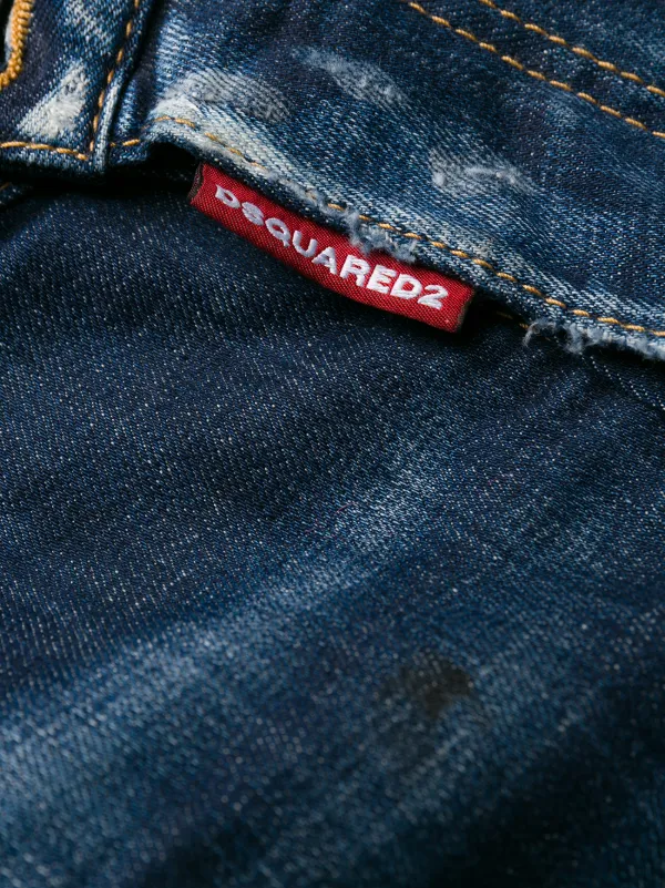 DSQUARED2 Handwriting Print Jeans | Blue | FARFETCH