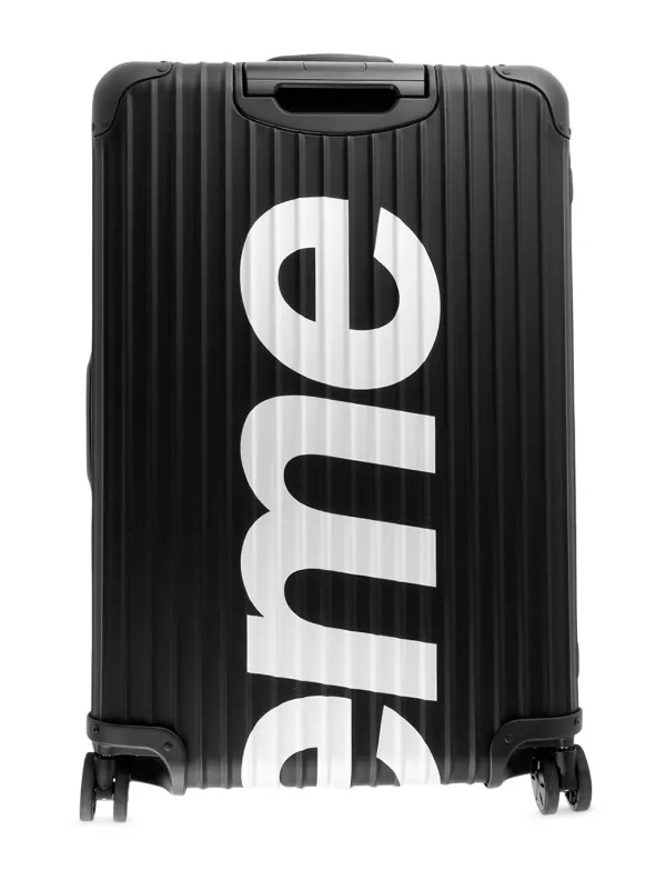 Supreme Logo Print Suitcase | Black | FARFETCH