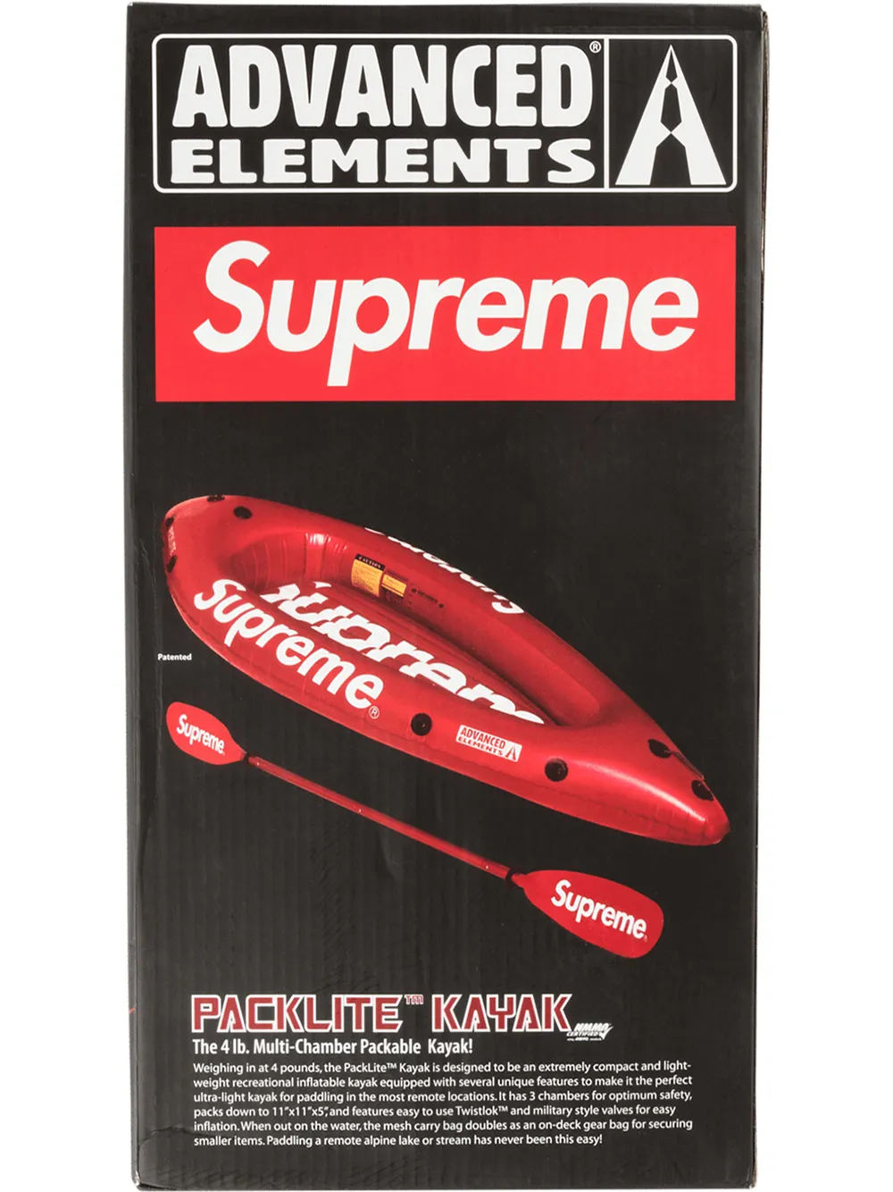 

Supreme kayak PackLite SS18 de supreme x Advanced Elements - Rojo