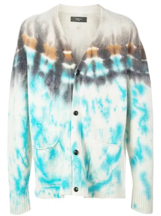 amiri tie dye cardigan