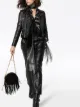 Image 2 of Nili Lotan slim-leg tapered trousers
