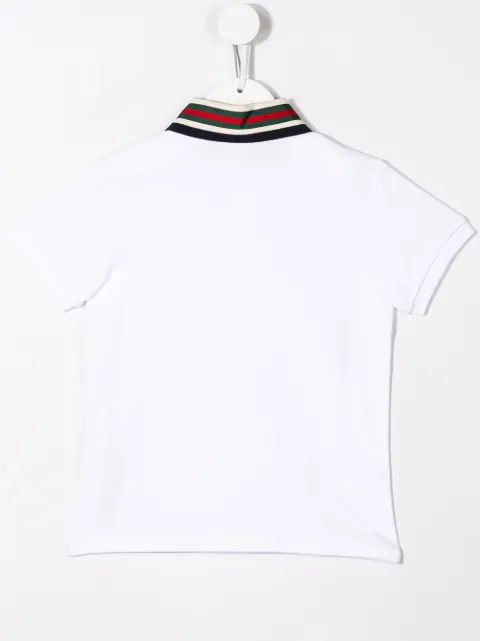 GUCCI CONTRAST COLLAR POLO SHIRT