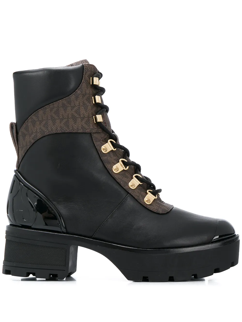 MICHAEL MICHAEL KORS LOGO PANEL BOOTS