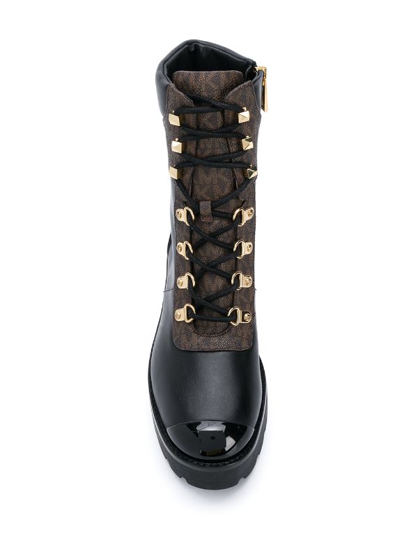 Michael Michael Kors logo panel boots 