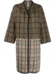 Image 1 of Antonio Marras check contrast panel coat