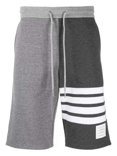 Thom Browne 4-Bar stripe tonal track shorts