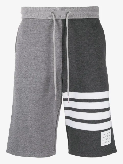 Thom Browne 4-Bar stripe tonal track shorts