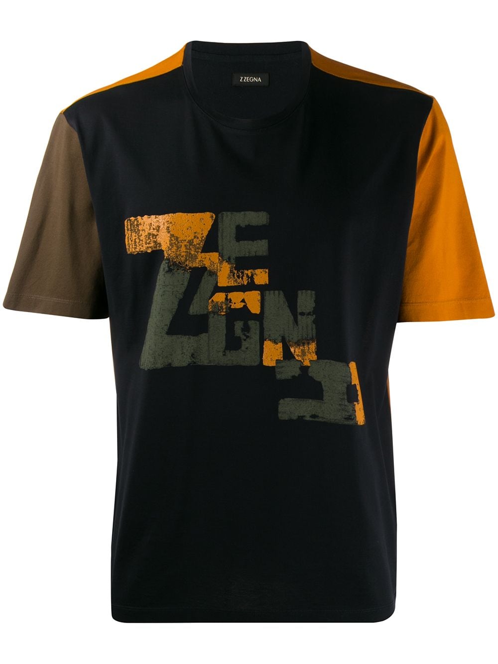 фото Z Zegna футболка в стиле колор блок с логотипом