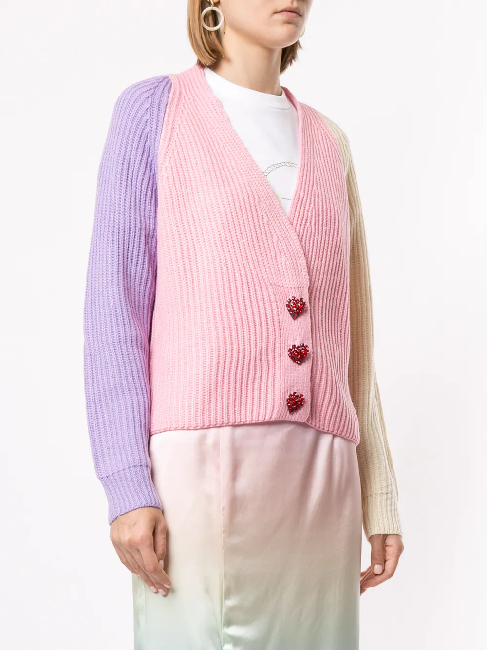 Pastel Color Block Cardigan Top Sellers 
