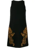 Moschino Mythological creatures crepe dress - Black