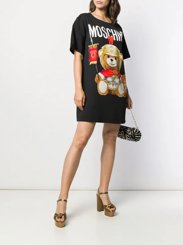 moschino teddy bear t shirt dress