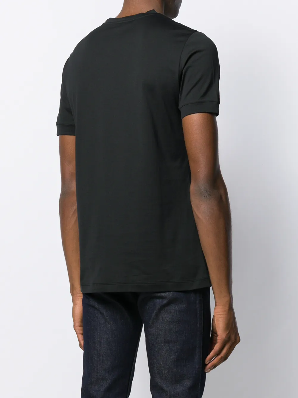 Giorgio Armani T-shirt met logo Zwart