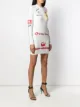 Off-White Kleid mit Logo-Print