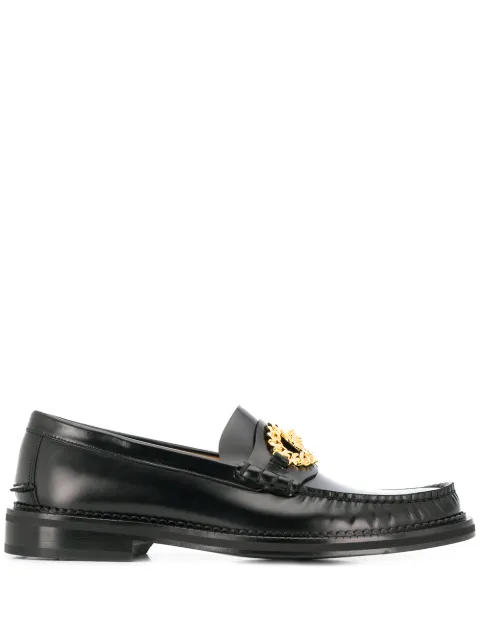 croc effect loafers