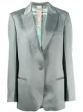 Off-White satin blazer - Green