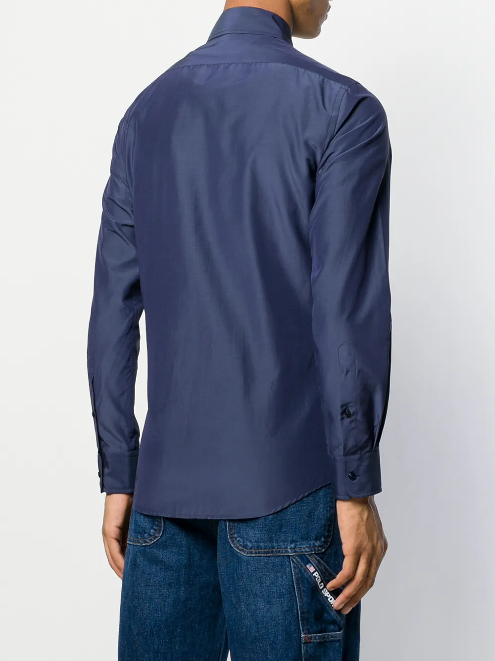 Ralph Lauren Purple Label Overhemd met grafische print Blauw