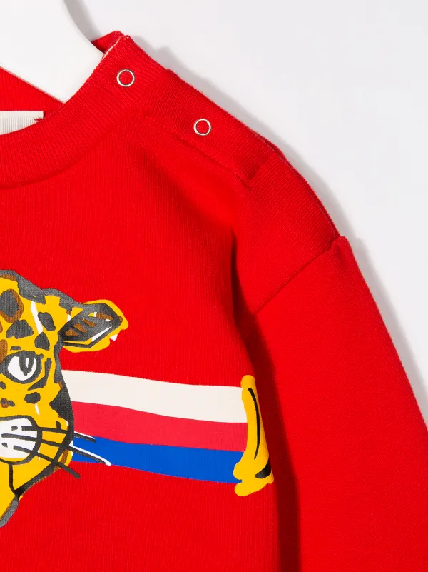 gucci children's sweatshirt with leopards