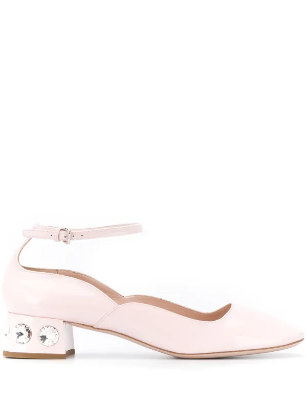 miu miu rhinestone heels