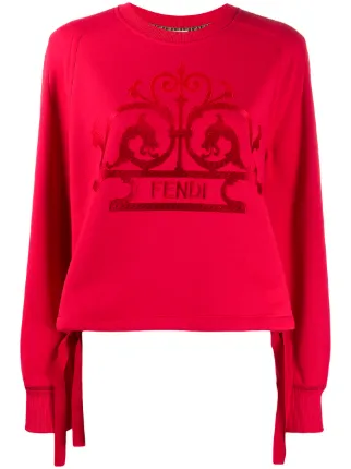 red fendi sweatshirt