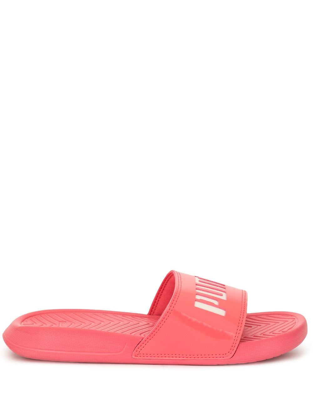 Puma Contrast Logo Slides In Pink