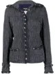 Image 1 of Chanel Pre-Owned 2008's herringbone fitted jacket