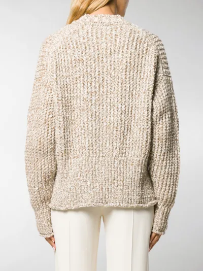 Jil Sander Open-knit jumper neutrals 