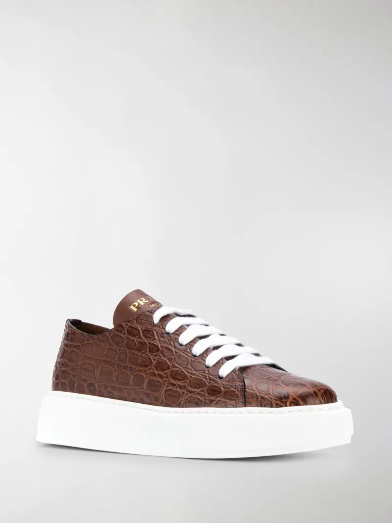 prada brown sneakers