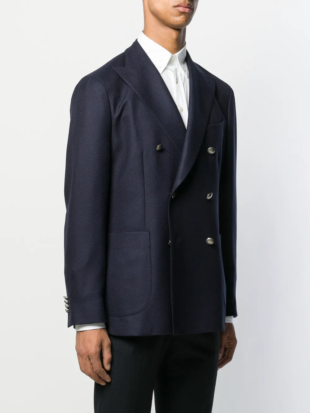 Boglioli Blazer met dubbele rij knopen Blauw