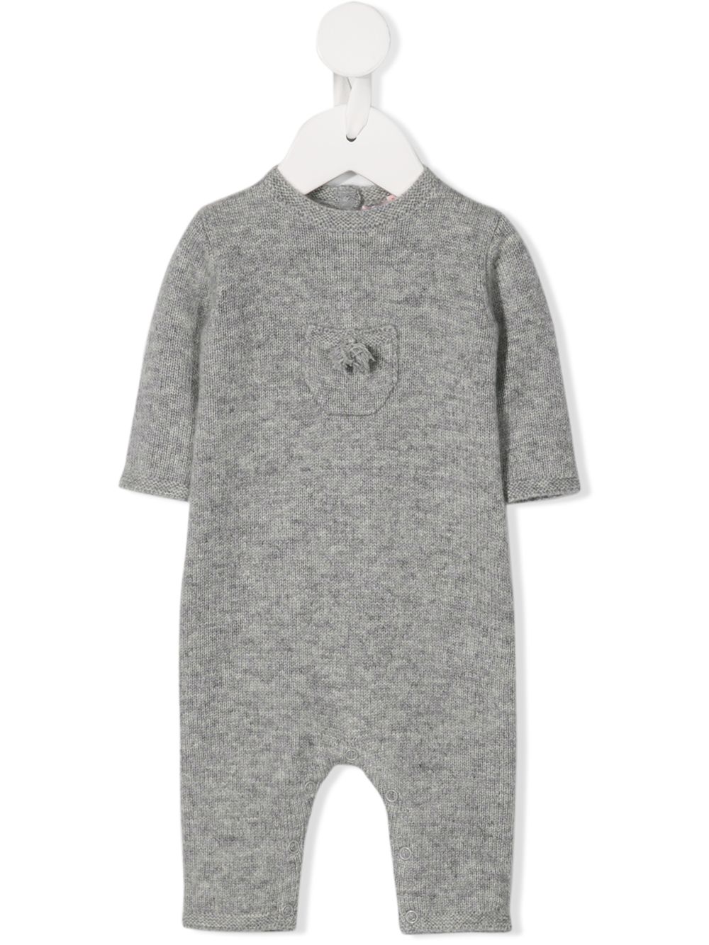 Bonpoint round neck one-piece - Grey