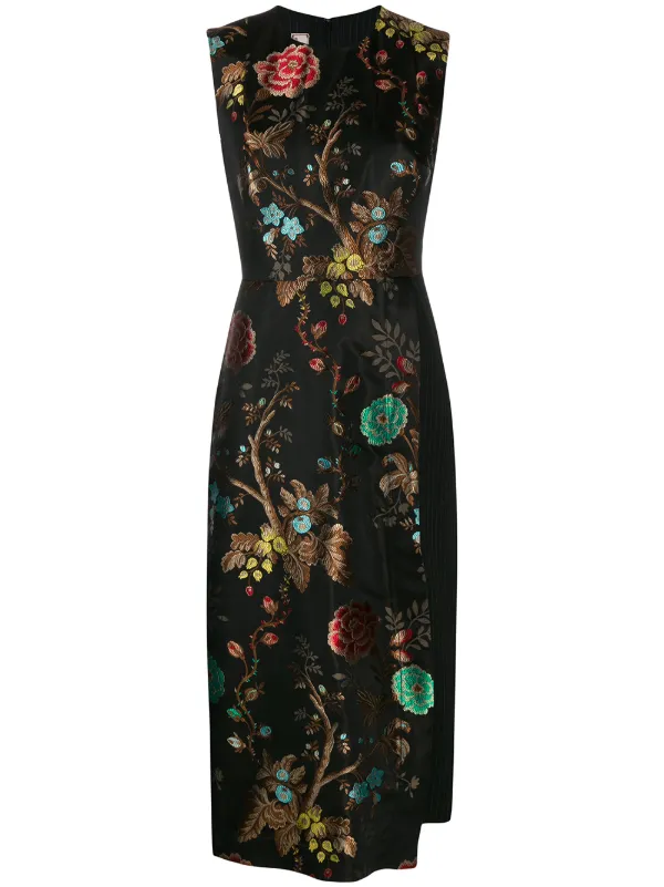 floral layered dress