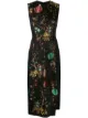 Image 1 of Antonio Marras floral layered panel dress
