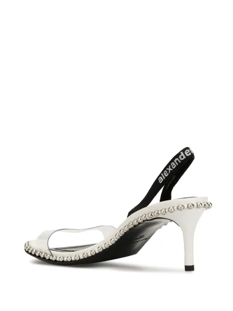 alexander wang nova sandals white