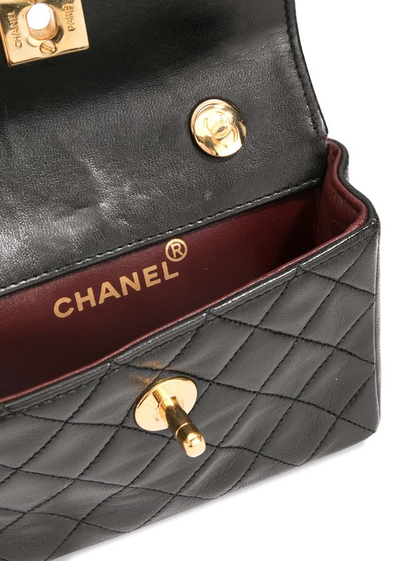 Chanel Pre-owned 2020s Diamond-Quilted Two-Way Bag - Black