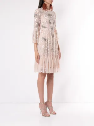 dragonfly garden midi dress